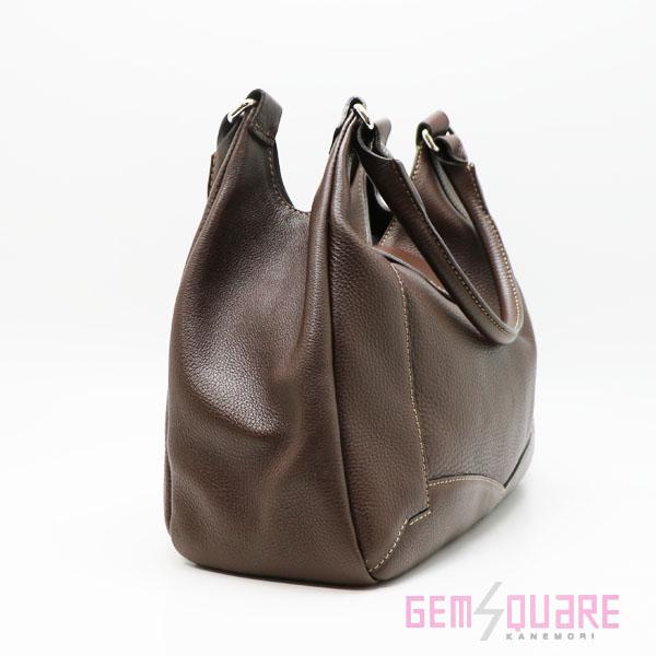【値下げ交渉可】MG CUIR エムジーキュイール ショルダーバッグ ブラウン カーフ イタリー製 中古【質屋出店】 |  | 03