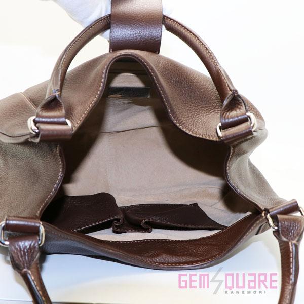 【値下げ交渉可】MG CUIR エムジーキュイール ショルダーバッグ ブラウン カーフ イタリー製 中古【質屋出店】 |  | 05