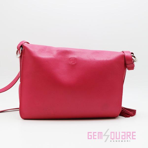 【値下げ交渉可】LOEWE ロエベ アナグラム 2WAY ショルダーバッグ マゼンタ ナッパレザー 中古 315.82.E29【質屋出店】 | LOEWE | 01