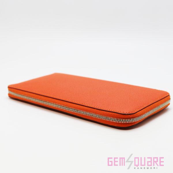 【値下げ交渉可】HERMES エルメス アザップロングシルクイン ヴォーエプソン T刻印 オレンジ 財布 中古【質屋出店】 | HERMES | 03