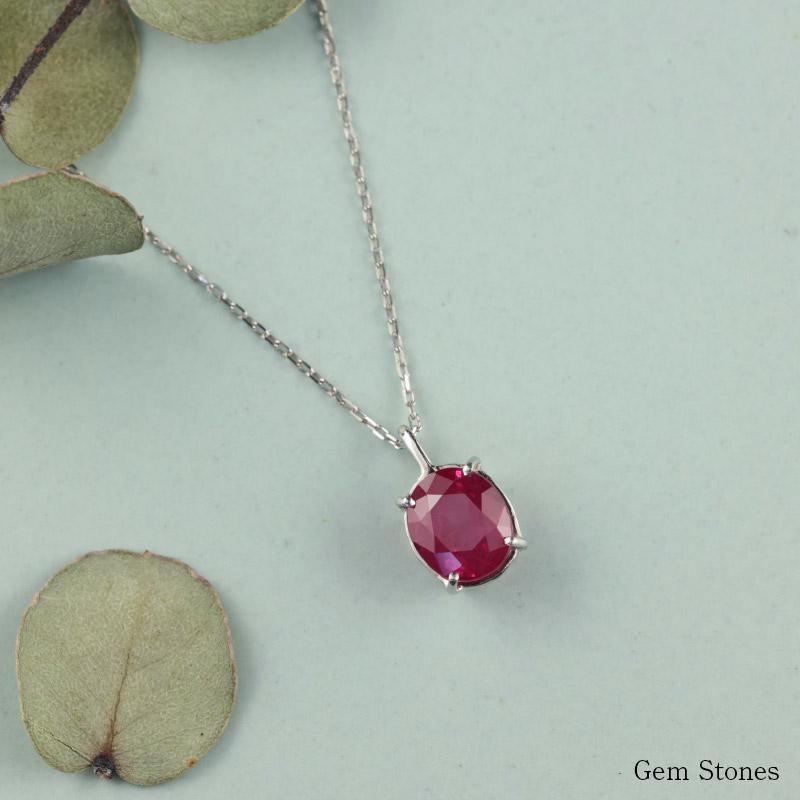 ルビー 1.071ct ネックレス ペンダント プラチナ Pt900 850 ルビー