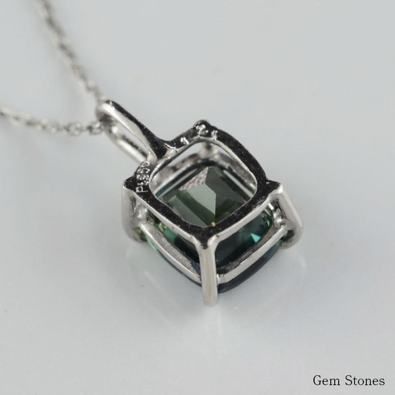 非加熱 グリーンサファイア 1.21ct ネックレス ペンダント 非加熱 グリーンサファイア 1.21ct ネックレス ペンダント
