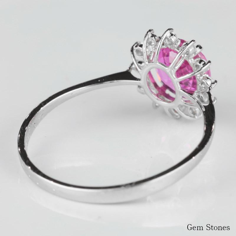 高品質 ピンクサファイア 1575ct プラチナ ダイヤ Pt900 リング 指輪