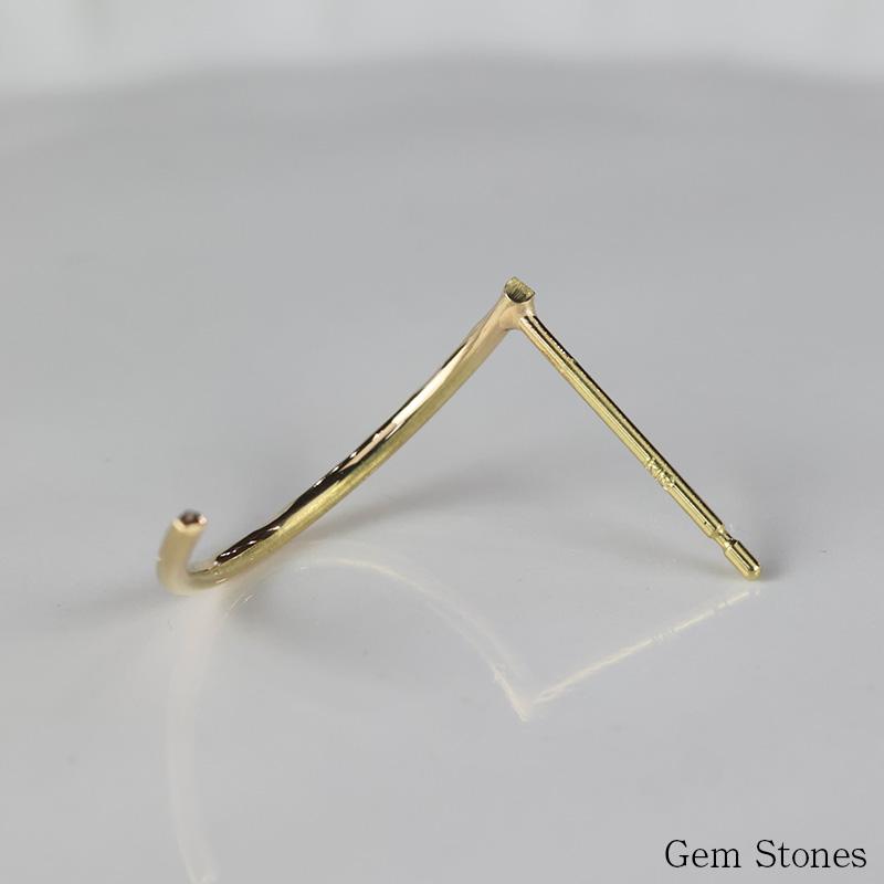 Fill D'or Arc アーク ピアス ゴールド K18 スタッド シンプル アーチ カーブ 月 ムーン 弧 18金 18金ピアス クリスマス プレゼント 記念日 誕生日の画像