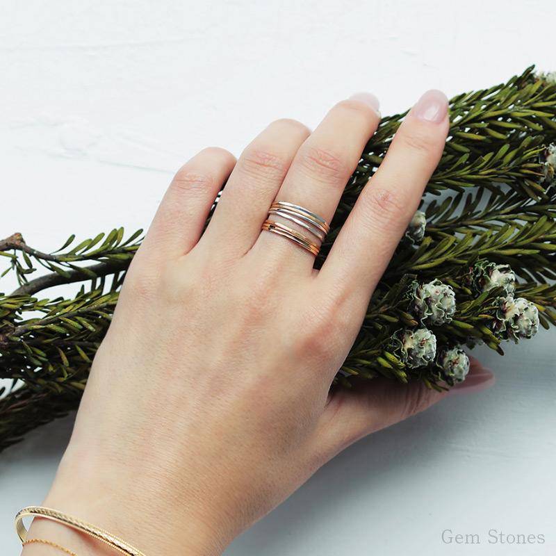 【人気商品】 Fine Ring Smooth レディース プラチナ ピンク ゴールド リング 1mm K18 Pt900 甲丸 指輪 華奢 シンプル 極細 細 ピンキー ペア 誕生日の画像