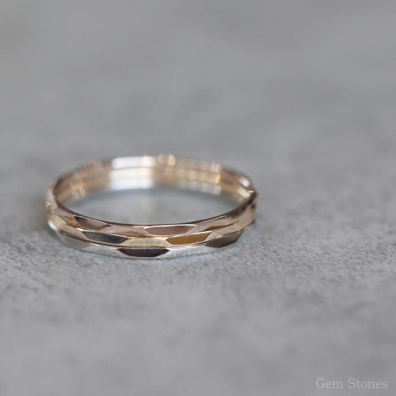 人気商品】 Fine Ring Tsutime レディース プラチナ ピンク ゴールド