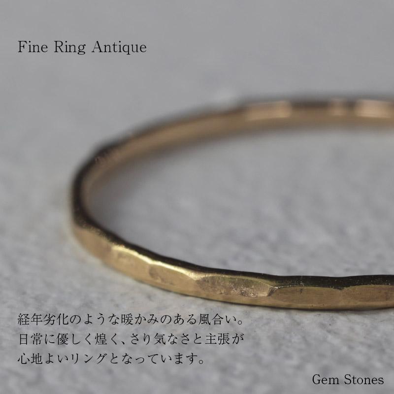 Fine Ring Antique ゴールド プラチナ ピンク リング K18 Pt900 アンティーク レディース 指輪 華奢 シンプル 極細 細 ピンキー ペア 誕生日の画像
