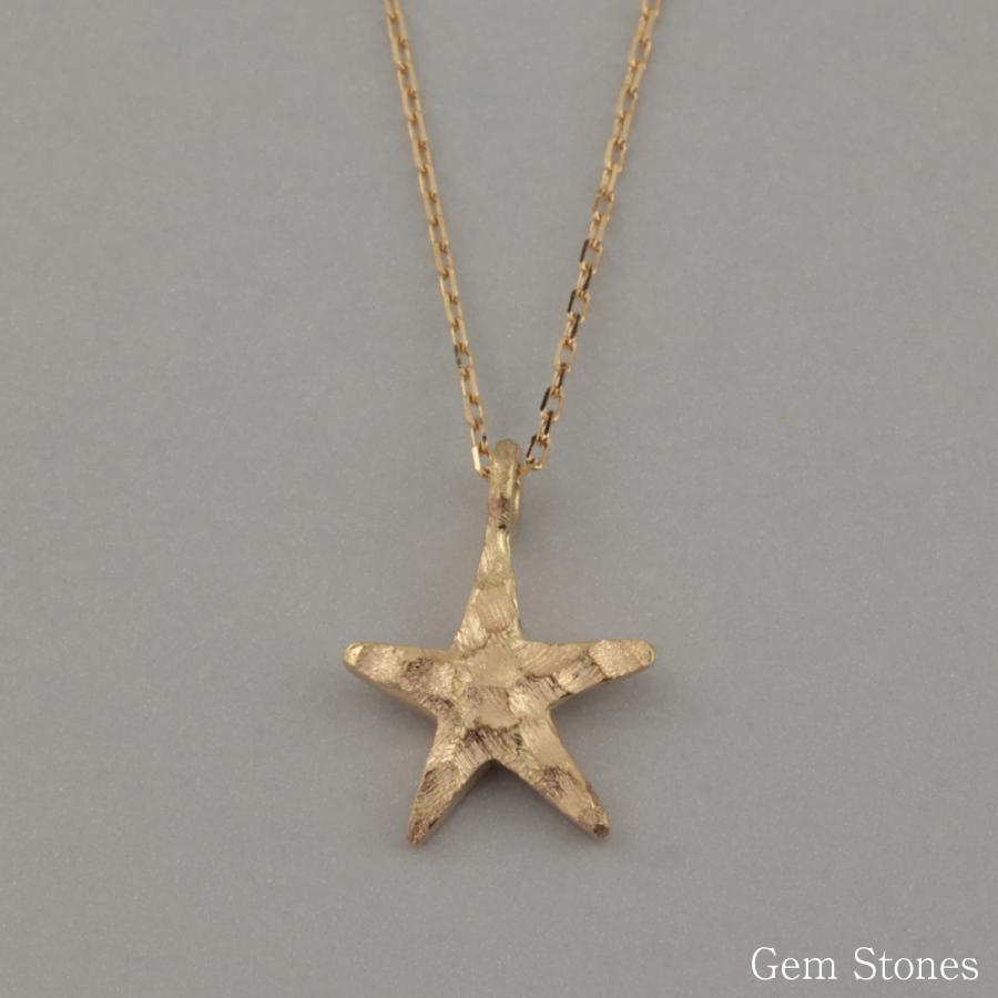 18金 スター ネックレス 凸凹 艶消し レディース ゴールド シンプル アンティーク プチ 星 華奢 細身 K18 おしゃれ 可愛い プレゼント 記念日 誕生日の画像