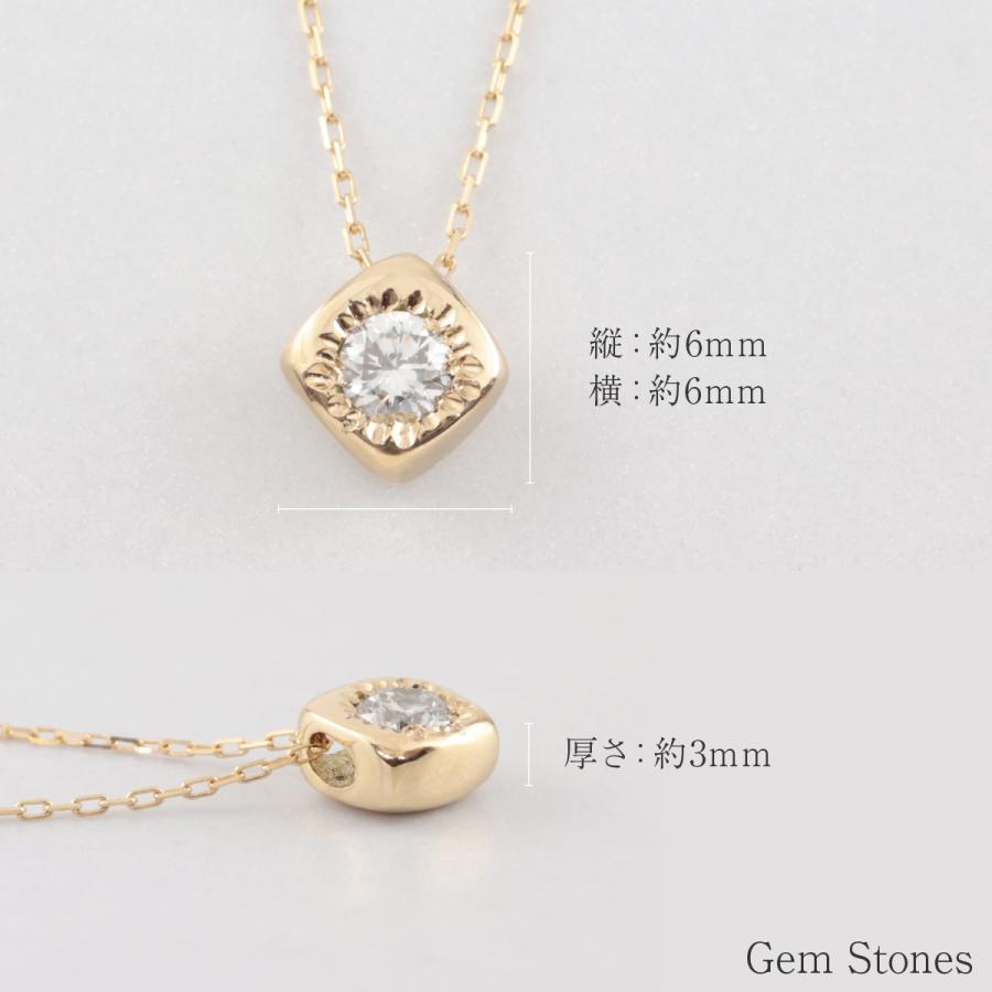 K18 ネックレス ダイヤモンド 0.1ct 一粒 18金 ゴールド レディース シンプル ペンダント 日本製 ギフト (No,49)の画像