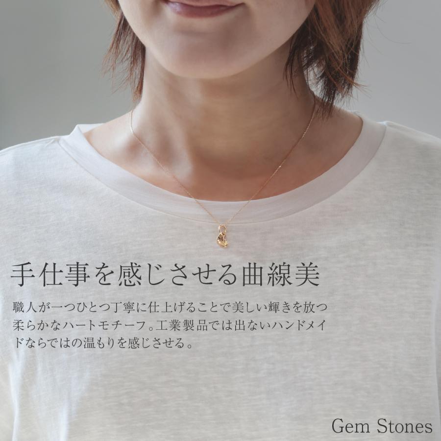K18 ペンダントトップ チェーン別売り 18金 ゴールド ハート レディース シンプル 地金 チャーム 日本製 ギフト (No，55)_6