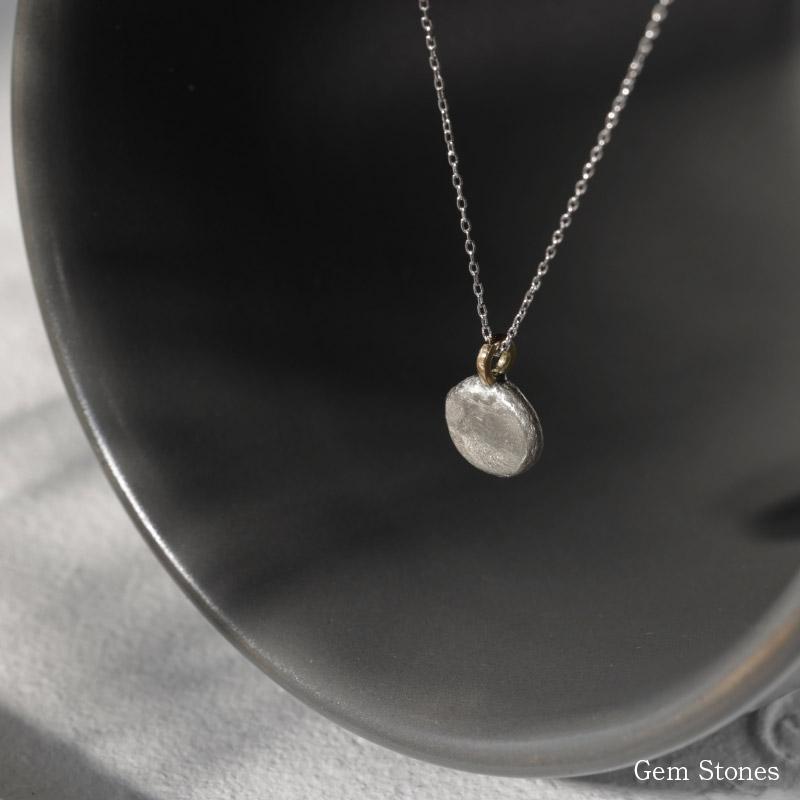 Le Lien Rond K18 ゴールド シルバー ネックレス ペンダント 丸い