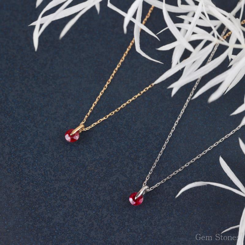ルビー ネックレス K18 Pt900 レディース ゴールド プラチナ ペンダント シンプル プチ 一粒 宝石 華奢 繊細 大人 可愛い おしゃれ 誕生日 7月 プレゼント |  | 09