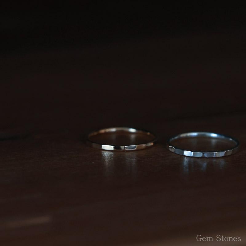 Fine Ring 1.5 Shiny プラチナ ゴールド レディース リング 1.5mm K18 Pt900 ストレート 指輪 華奢 シンプル 細 ピンキー ペア 誕生日 プレゼントの画像