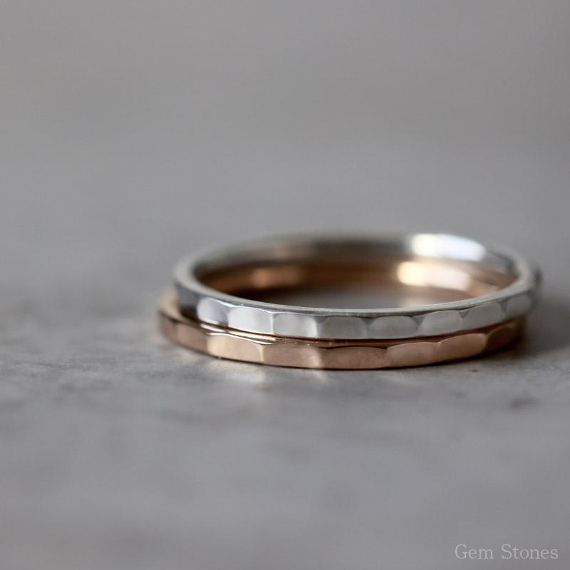Fine Ring 1.5 Shiny プラチナ ゴールド レディース リング 1.5mm K18 Pt900 ストレート 指輪 華奢 シンプル 細 ピンキー ペア 誕生日 プレゼントの画像