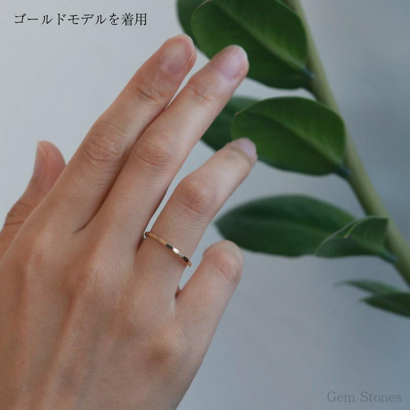 Fine Ring 1.5 Shiny プラチナ ゴールド レディース リング 1.5mm K18 Pt900 ストレート 指輪 華奢 シンプル 細 ピンキー ペア 誕生日 プレゼントの画像