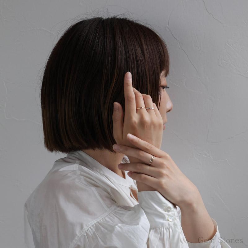 Fine Ring 1.5 Smooth プラチナ ゴールド レディース リング 1.5mm K18 Pt900 ストレート 甲丸 指輪 華奢 シンプル 細 ピンキー ペア 誕生日 プレゼントの画像