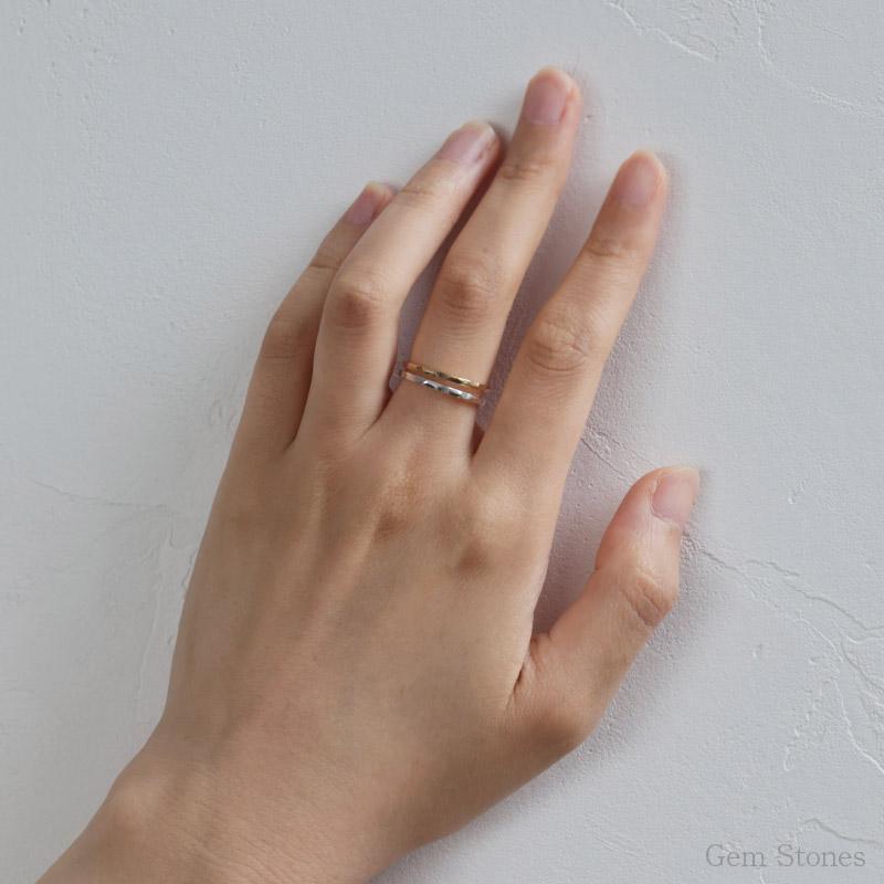 Fine Ring 1.5 Tsutime プラチナ ゴールド レディース リング Fine Ring 1.5 Tsutime プラチナ ゴールド レディース リング