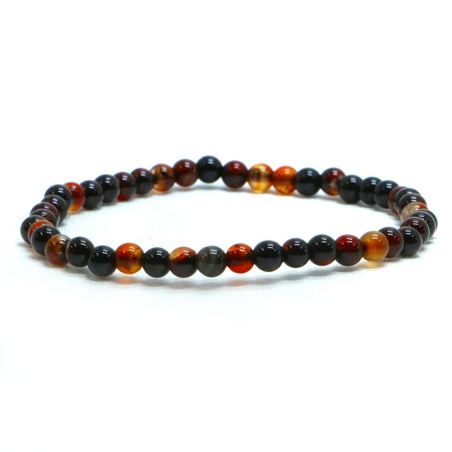 パワーストーン 天然石 ブレスレット メノウ アゲート 丸玉 4mm 数珠 念珠 Bracelet お試し価格 | 