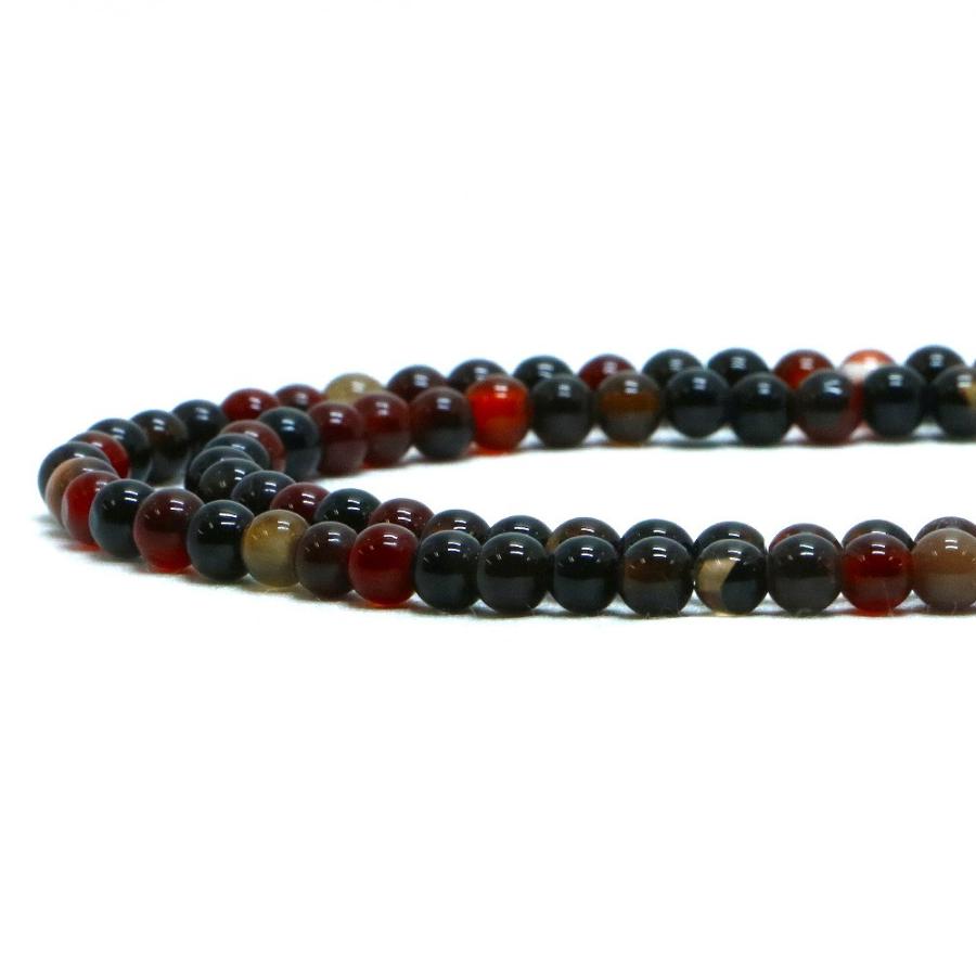 パワーストーン 天然石 ブレスレット メノウ アゲート 丸玉 4mm 数珠 念珠 Bracelet お試し価格 |  | 10