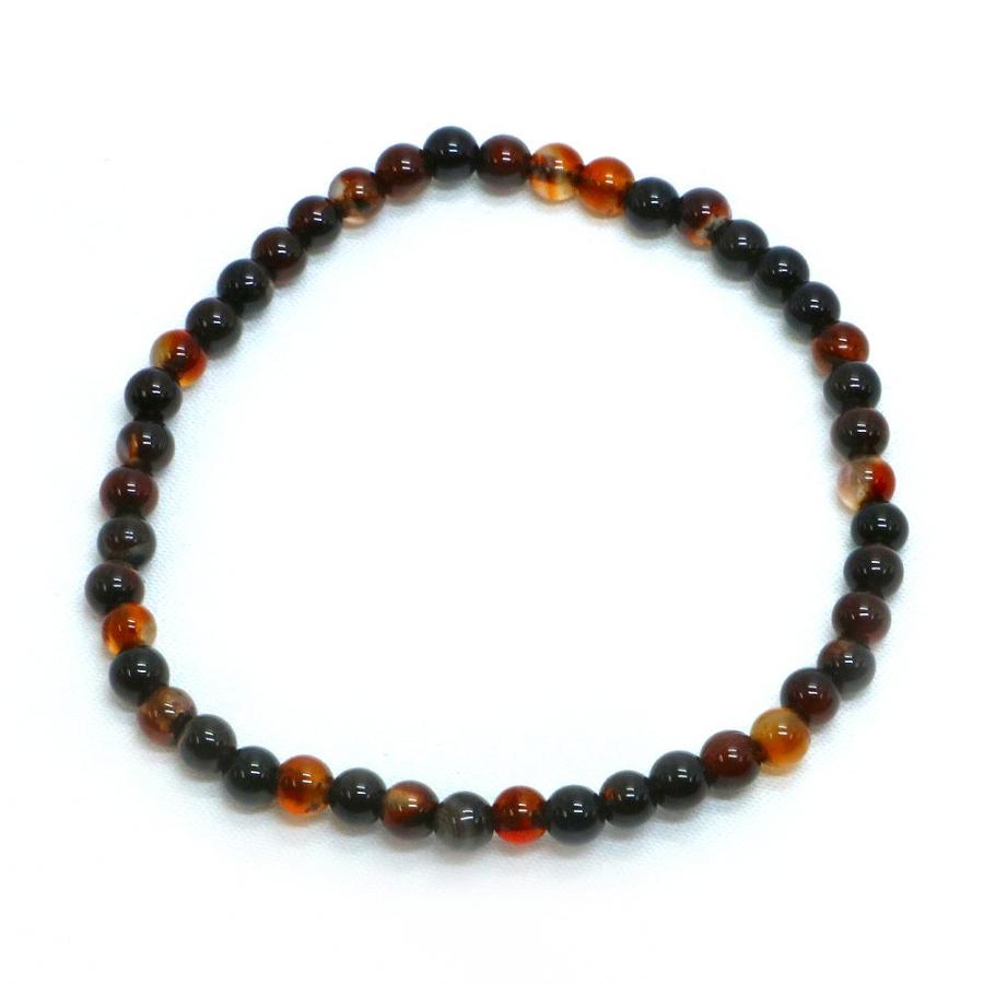 パワーストーン 天然石 ブレスレット メノウ アゲート 丸玉 4mm 数珠 念珠 Bracelet お試し価格 |  | 01