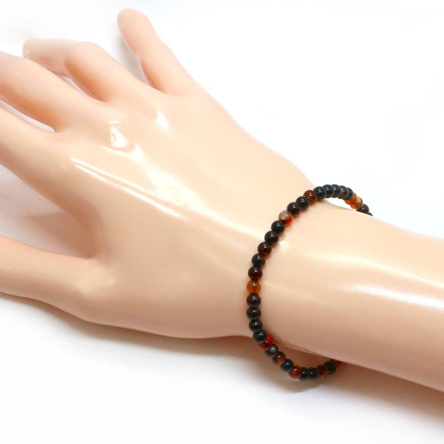 パワーストーン 天然石 ブレスレット メノウ アゲート 丸玉 4mm 数珠 念珠 Bracelet お試し価格 |  | 02