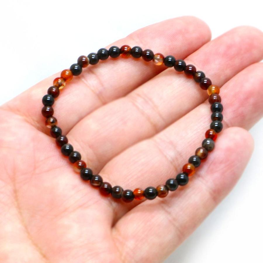 パワーストーン 天然石 ブレスレット メノウ アゲート 丸玉 4mm 数珠 念珠 Bracelet お試し価格 |  | 04