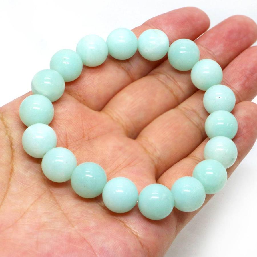 パワーストーン 天然石 ブレスレット アマゾナイト 丸玉 12mm 数珠 念珠 Bracelet お試し価格 |  | 04