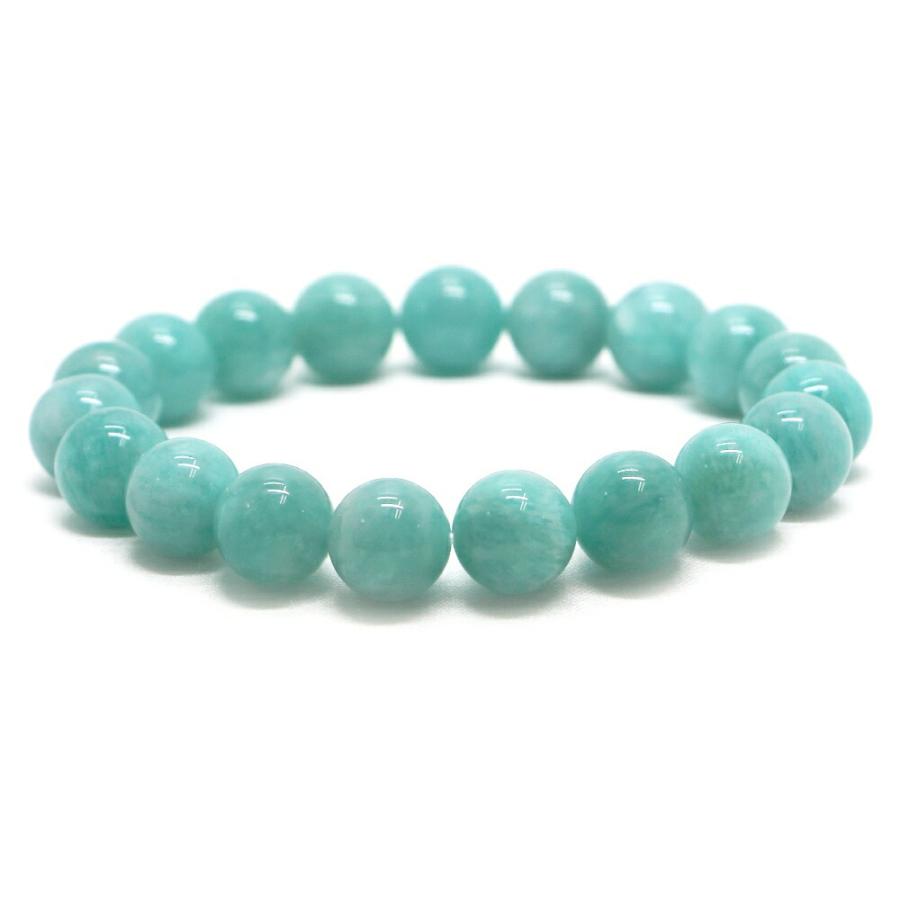 パワーストーン 天然石 ブレスレット アマゾナイトAA（ロシア産） 丸玉 10mm 数珠 念珠 Bracelet お試し価格 | 