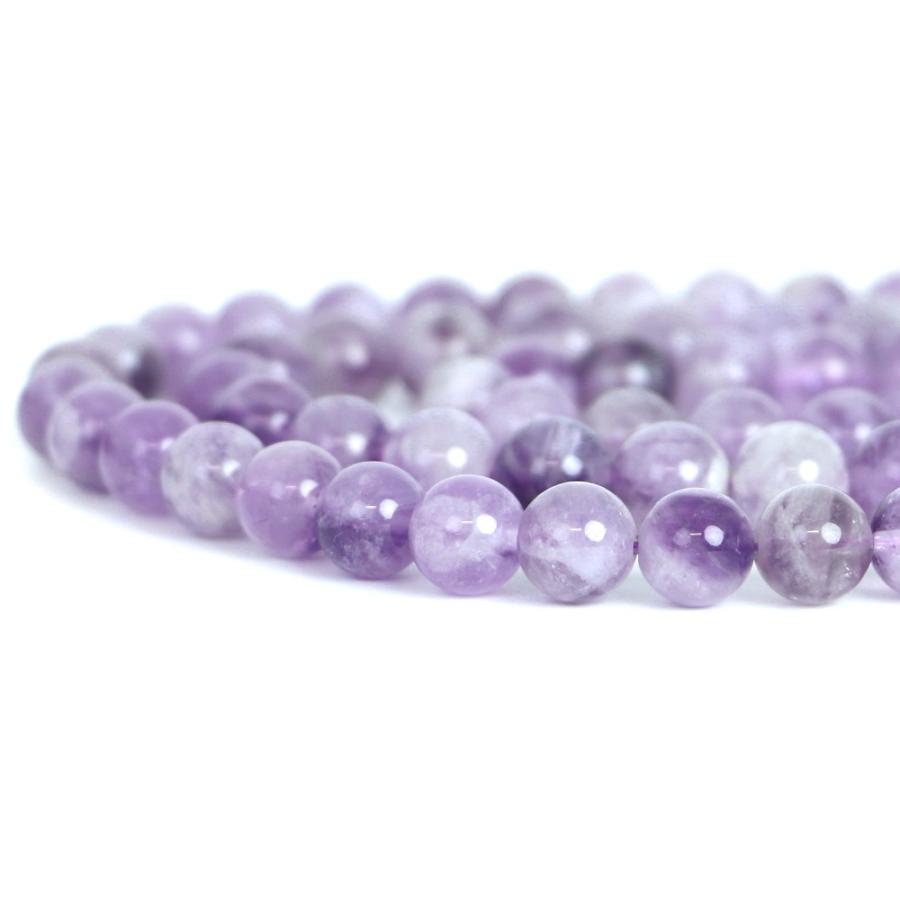 パワーストーン 天然石 ブレスレット シェブロンアメジスト（ドッグティース） 丸玉 8mm 数珠 念珠 Bracelet お試し価格 |  | 10