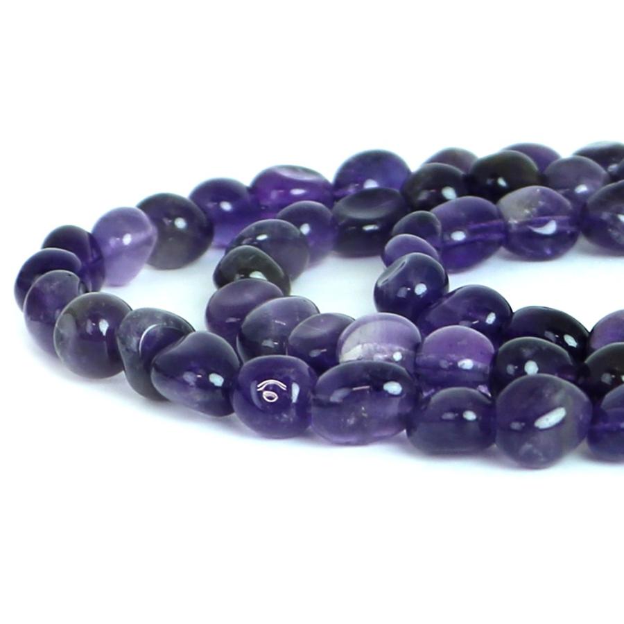 パワーストーン 天然石 ブレスレット アメジスト タンブル 横幅/約9ｍｍ 数珠 念珠 Bracelet お試し価格 |  | 10
