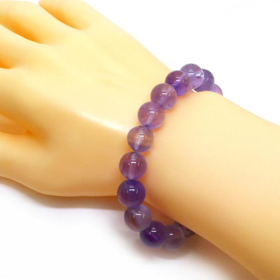 パワーストーン 天然石 ブレスレット アメジスト 丸玉 12mm 数珠 念珠 Bracelet お試し価格 |  | 02