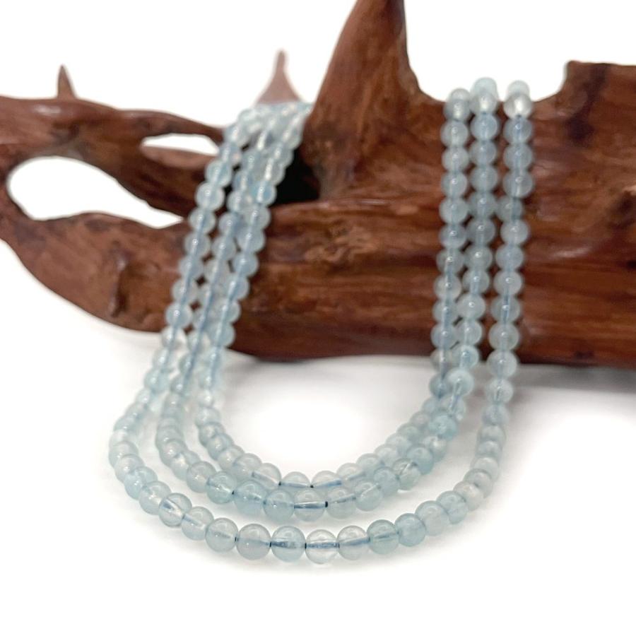 パワーストーン 天然石 ブレスレット アクアマリン 丸玉 4mm 数珠 念珠 Bracelet お試し価格 |  | 11