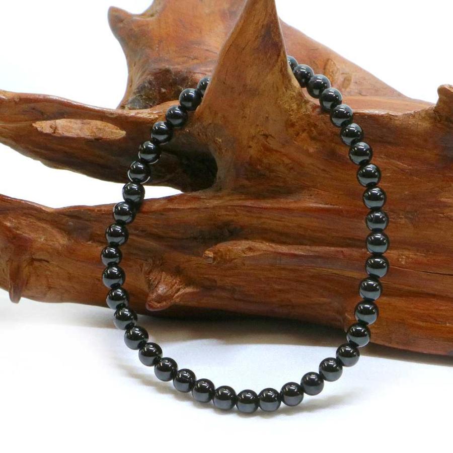 パワーストーン 天然石 ブレスレット ブラックスピネル 丸玉 4mm 数珠 念珠 Bracelet お試し価格 |  | 03