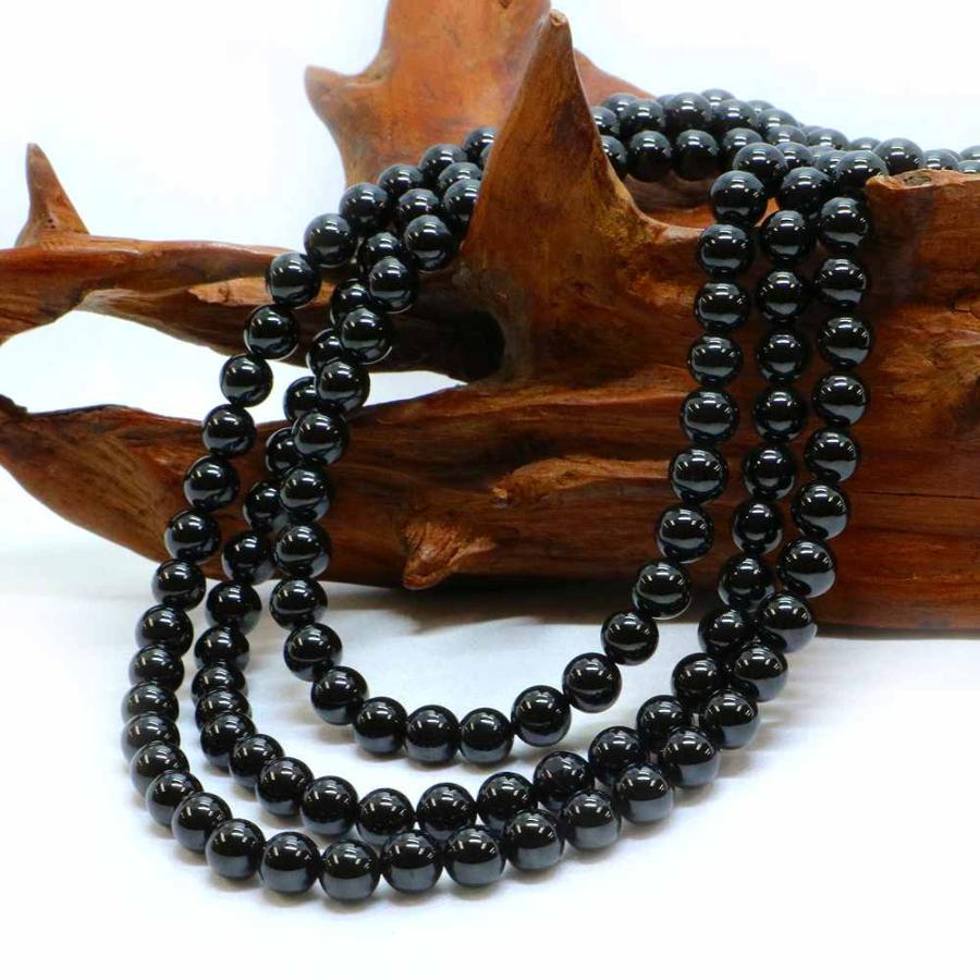 パワーストーン 天然石 ブレスレット ブラックスピネル 丸玉 6mm 数珠 念珠 Bracelet お試し価格 |  | 11