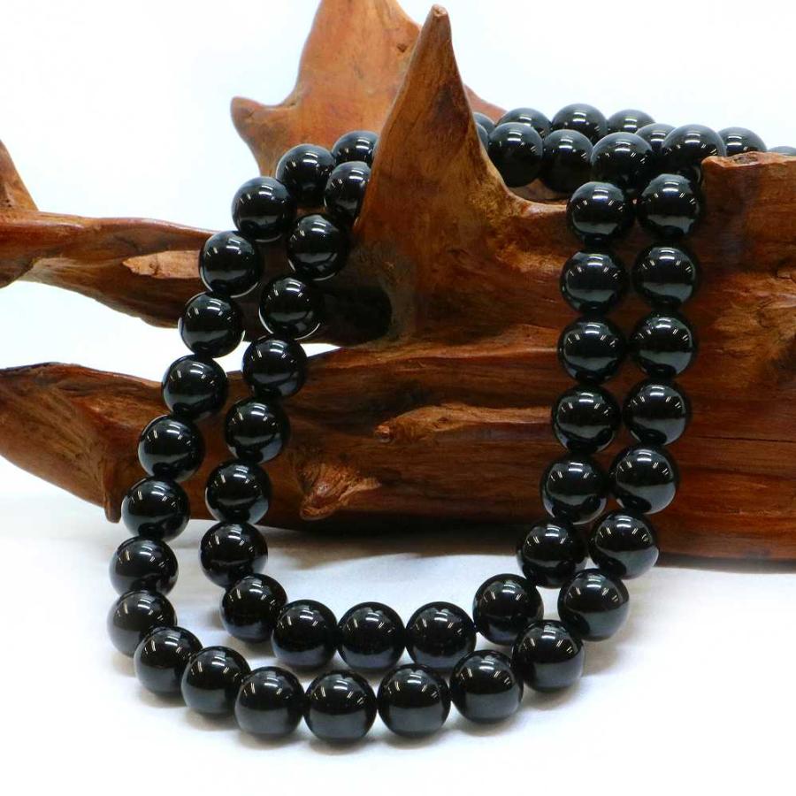 パワーストーン 天然石 ブレスレット ブラックスピネル 丸玉 8mm 数珠 念珠 Bracelet お試し価格 |  | 11