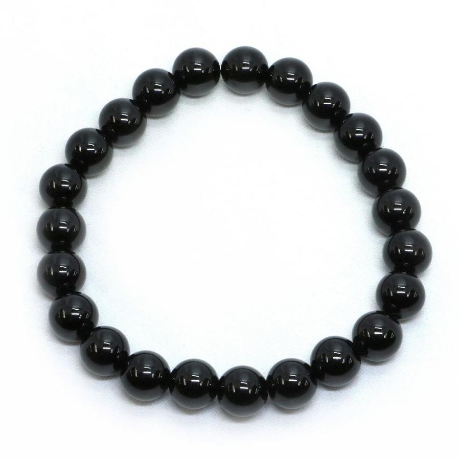 パワーストーン 天然石 ブレスレット ブラックスピネル 丸玉 8mm 数珠 念珠 Bracelet お試し価格 |  | 01