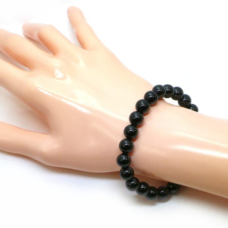 パワーストーン 天然石 ブレスレット ブラックスピネル 丸玉 8mm 数珠 念珠 Bracelet お試し価格 |  | 02