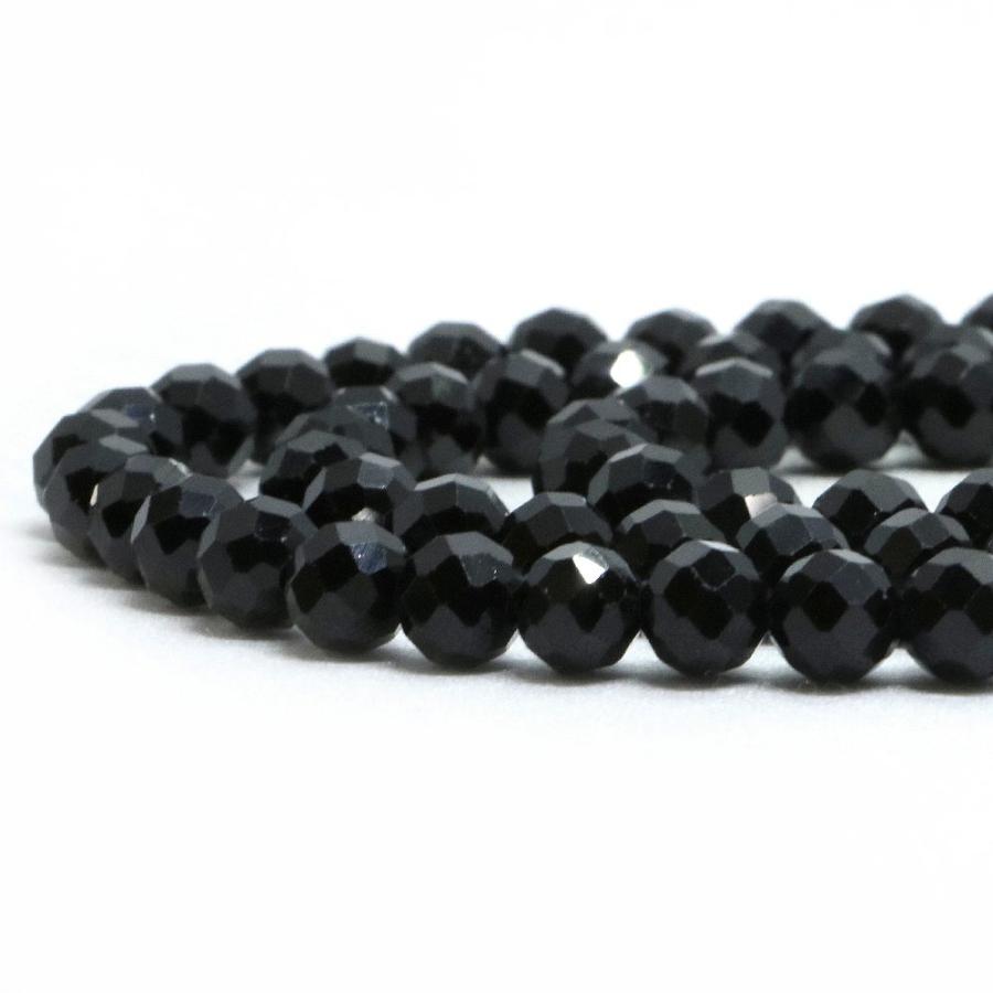 パワーストーン 天然石 ブレスレット ブラックスピネル カット 6mm 数珠 念珠 Bracelet お試し価格 |  | 10