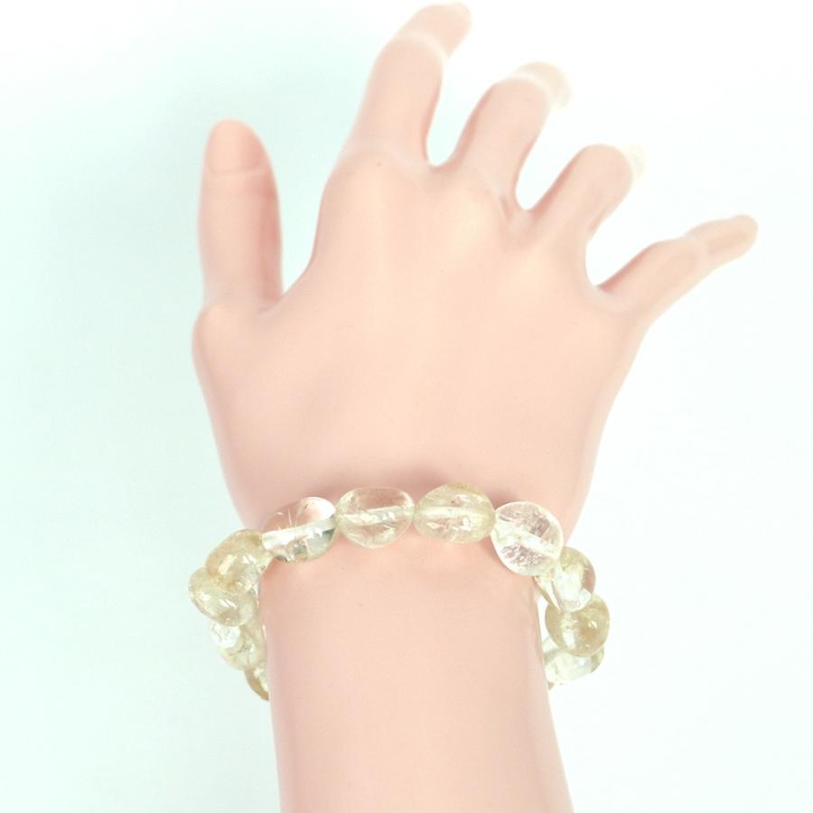 パワーストーン 天然石 ブレスレット シトリン タンブル 横幅/約10-12ｍｍ 数珠 念珠 Bracelet お試し価格 |  | 03