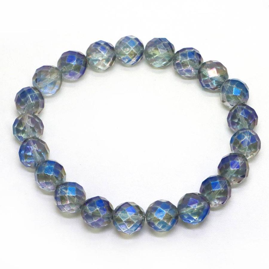 パワーストーン 天然石 ブレスレット コスモオーラ カット 10mm 数珠 念珠 Bracelet お試し価格 |  | 01