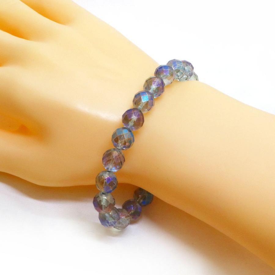 パワーストーン 天然石 ブレスレット コスモオーラ カット 10mm 数珠 念珠 Bracelet お試し価格 |  | 02
