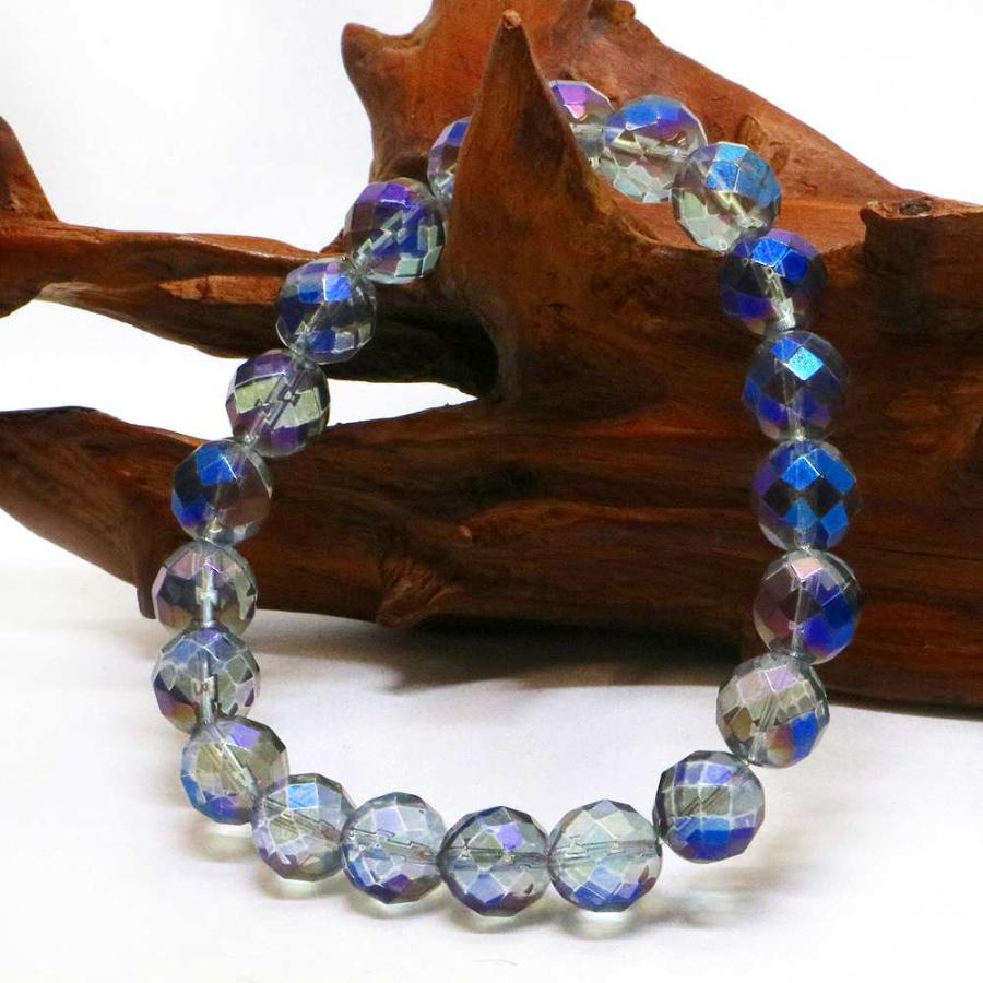 パワーストーン 天然石 ブレスレット コスモオーラ カット 10mm 数珠 念珠 Bracelet お試し価格 |  | 03