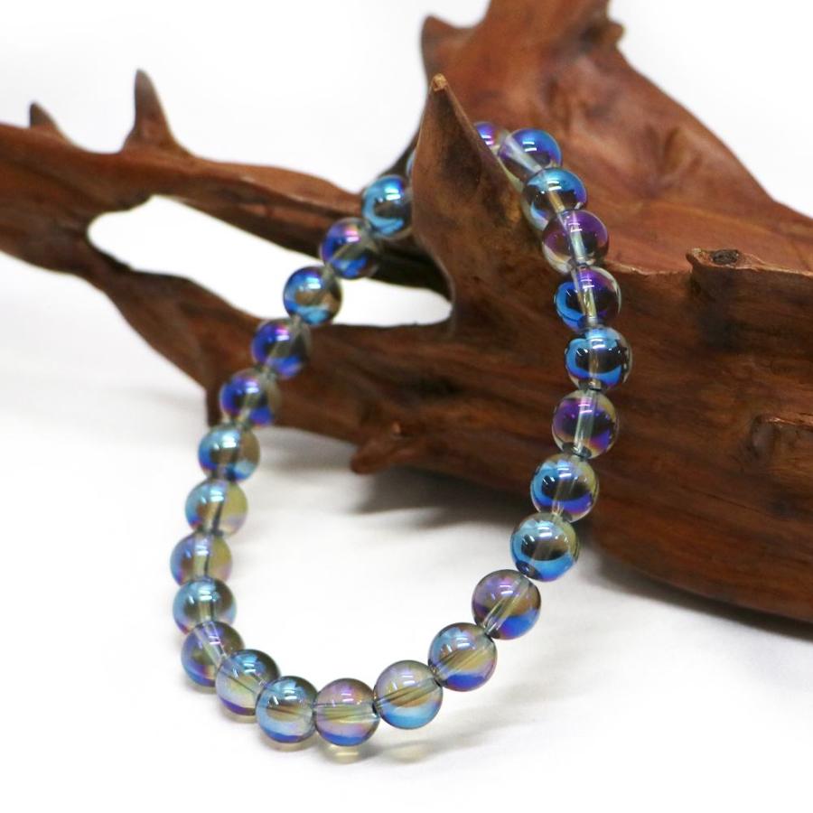 パワーストーン 天然石 ブレスレット コスモオーラ 丸玉 8mm 数珠 念珠 Bracelet お試し価格 |  | 03