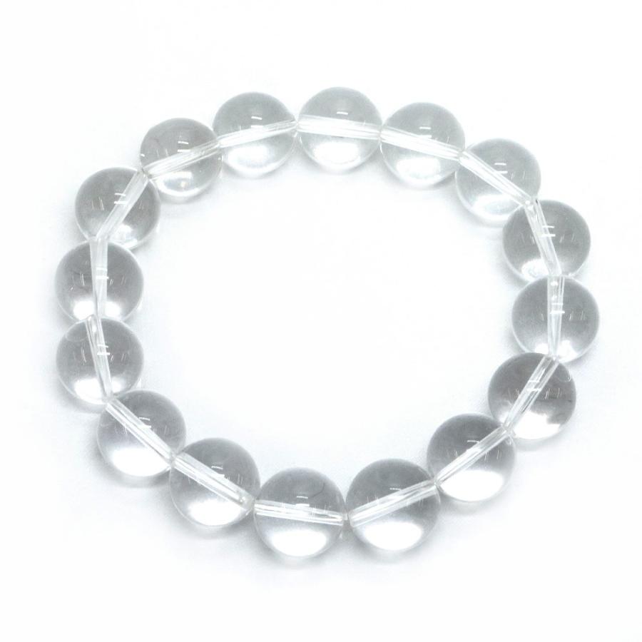 パワーストーン 天然石 ブレスレット 水晶AA クリスタル 丸玉 14mm 数珠 念珠 Bracelet お試し価格 |  | 01