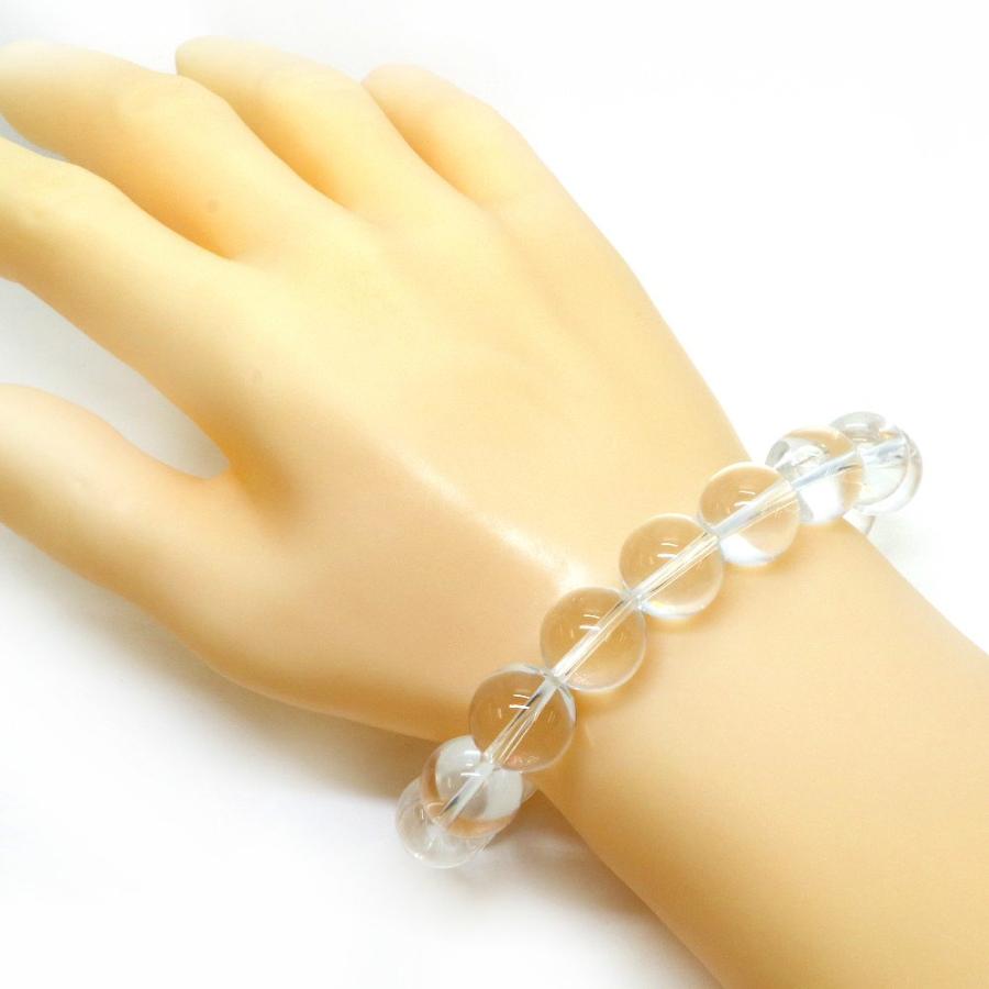 パワーストーン 天然石 ブレスレット 水晶AA クリスタル 丸玉 14mm 数珠 念珠 Bracelet お試し価格 |  | 02