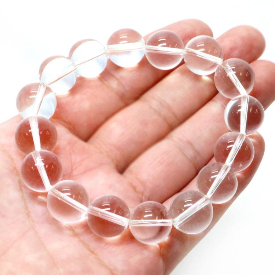 パワーストーン 天然石 ブレスレット 水晶AA クリスタル 丸玉 14mm 数珠 念珠 Bracelet お試し価格 |  | 04