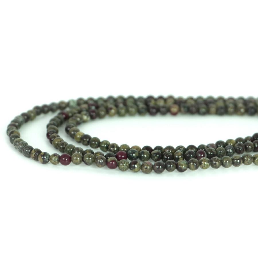 パワーストーン 天然石 ブレスレット ドラゴンブラッドジャスパー 丸玉 4mm 数珠 念珠 Bracelet お試し価格 |  | 10