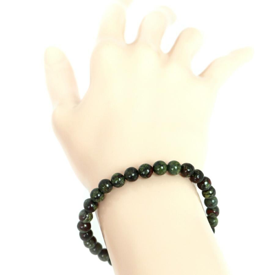 パワーストーン 天然石 ブレスレット ドラゴンブラッドジャスパー 丸玉 6mm 数珠 念珠 Bracelet お試し価格 |  | 02