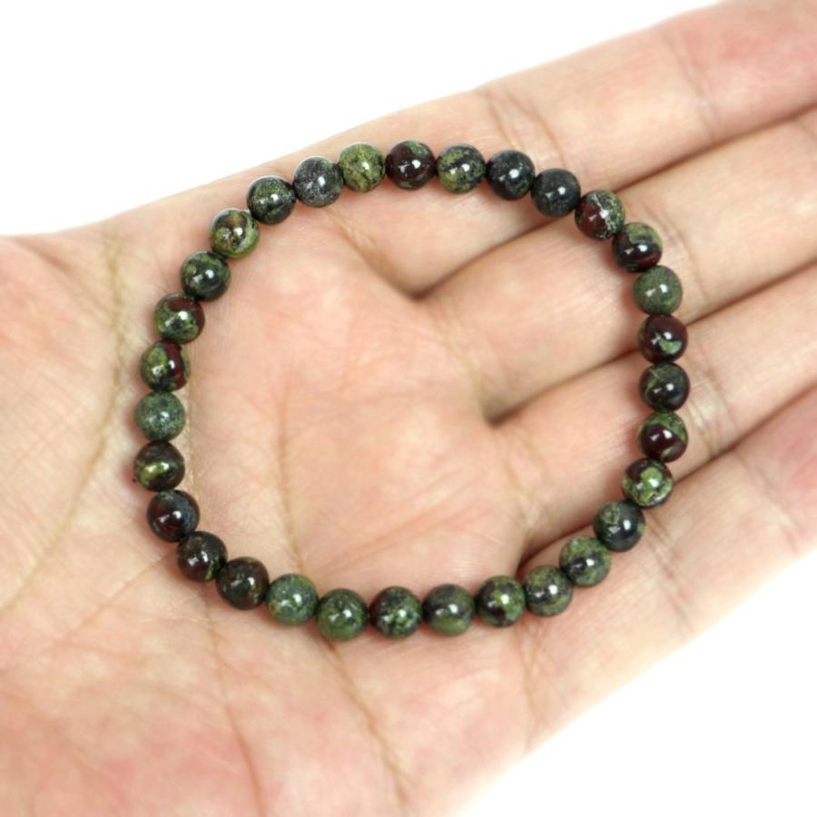 パワーストーン 天然石 ブレスレット ドラゴンブラッドジャスパー 丸玉 6mm 数珠 念珠 Bracelet お試し価格 |  | 04