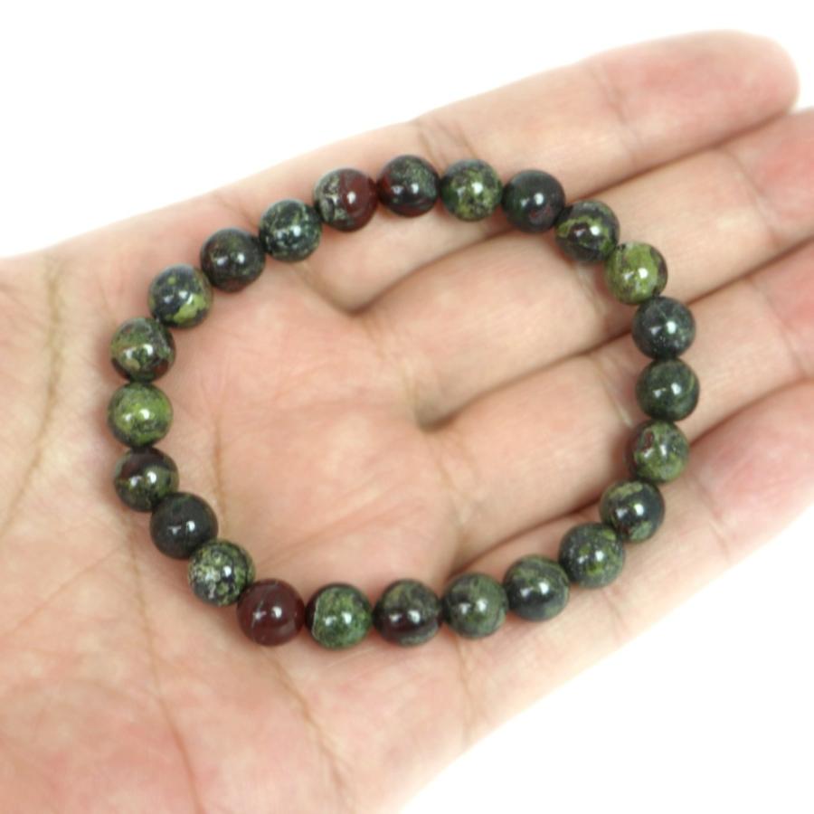 パワーストーン 天然石 ブレスレット ドラゴンブラッドジャスパー 丸玉 8mm 数珠 念珠 Bracelet お試し価格 |  | 04